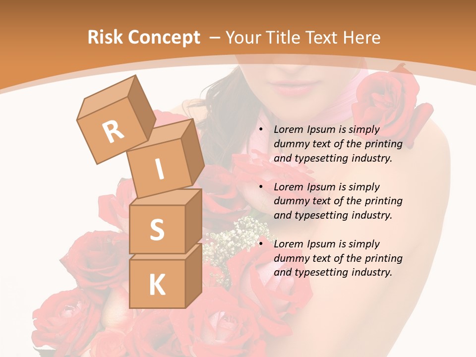 Person Smiling Pretty PowerPoint Template