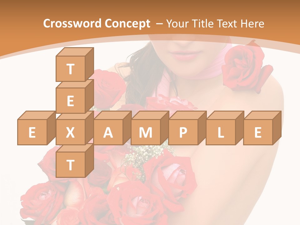 Person Smiling Pretty PowerPoint Template