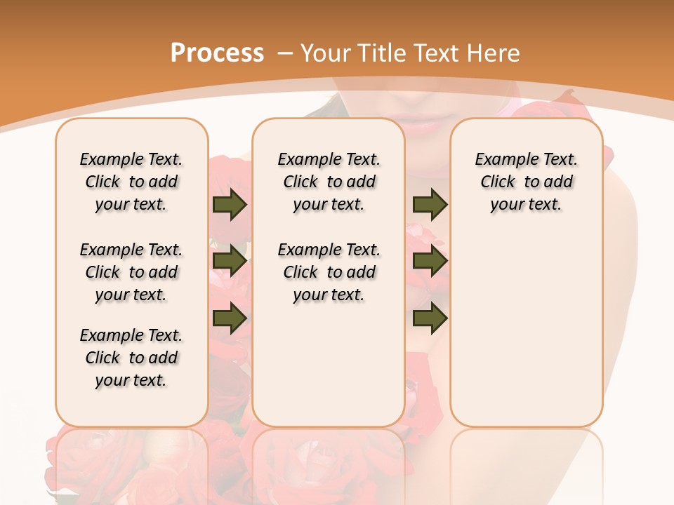 Person Smiling Pretty PowerPoint Template