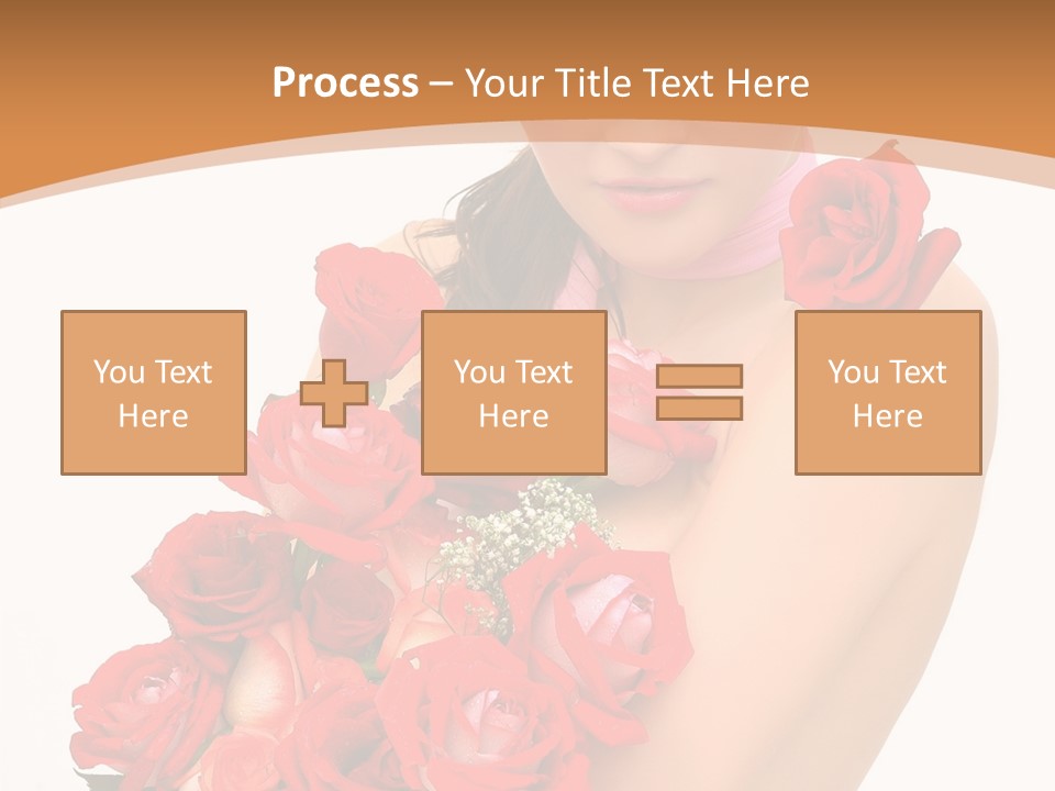 Person Smiling Pretty PowerPoint Template