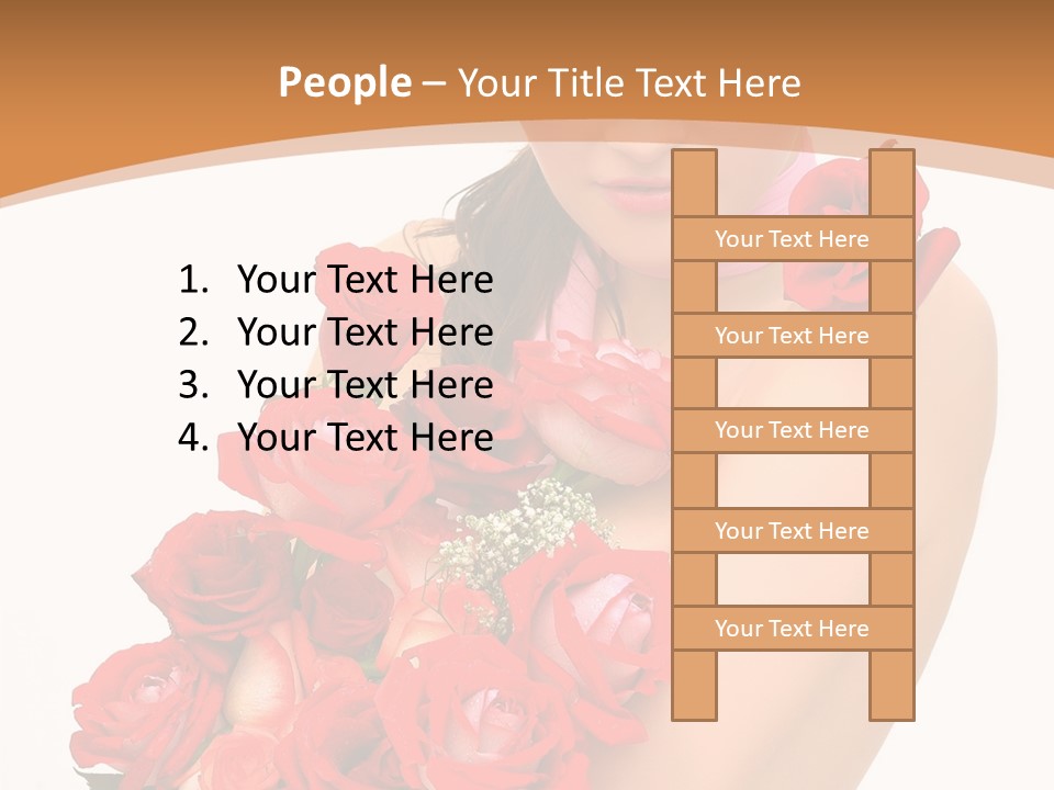 Person Smiling Pretty PowerPoint Template