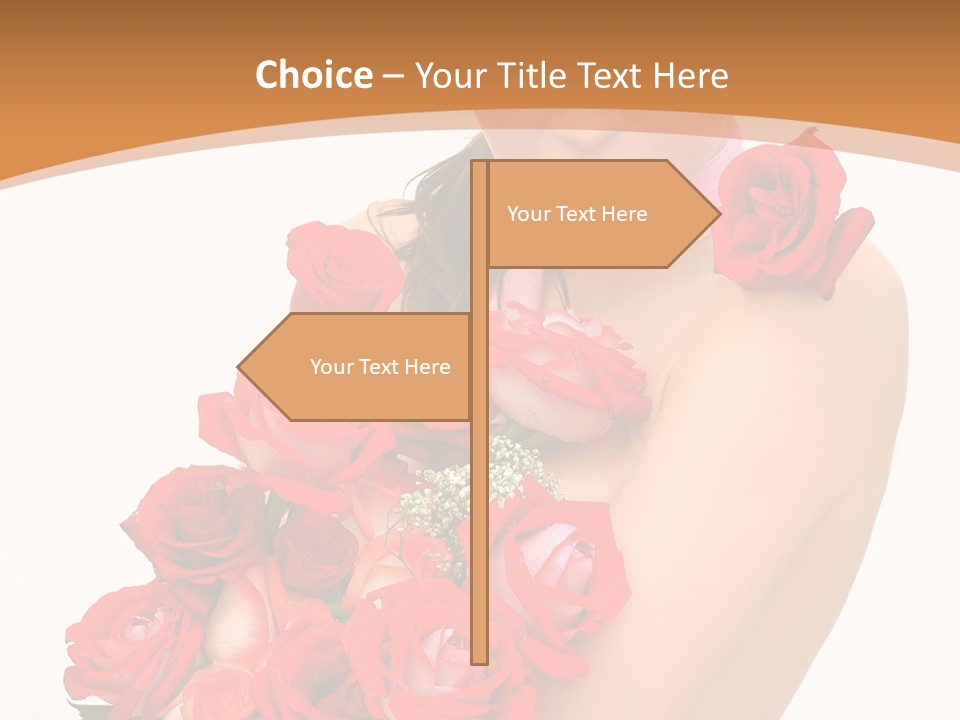 Person Smiling Pretty PowerPoint Template