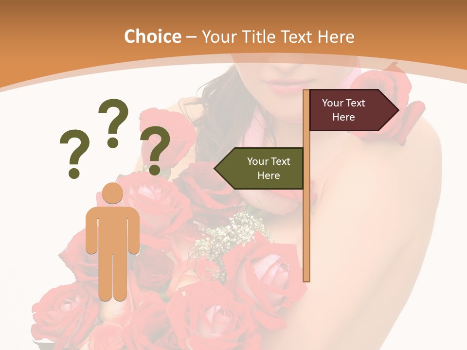 Person Smiling Pretty PowerPoint Template