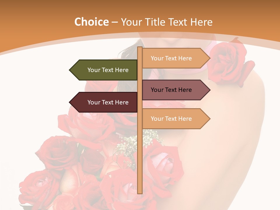 Person Smiling Pretty PowerPoint Template