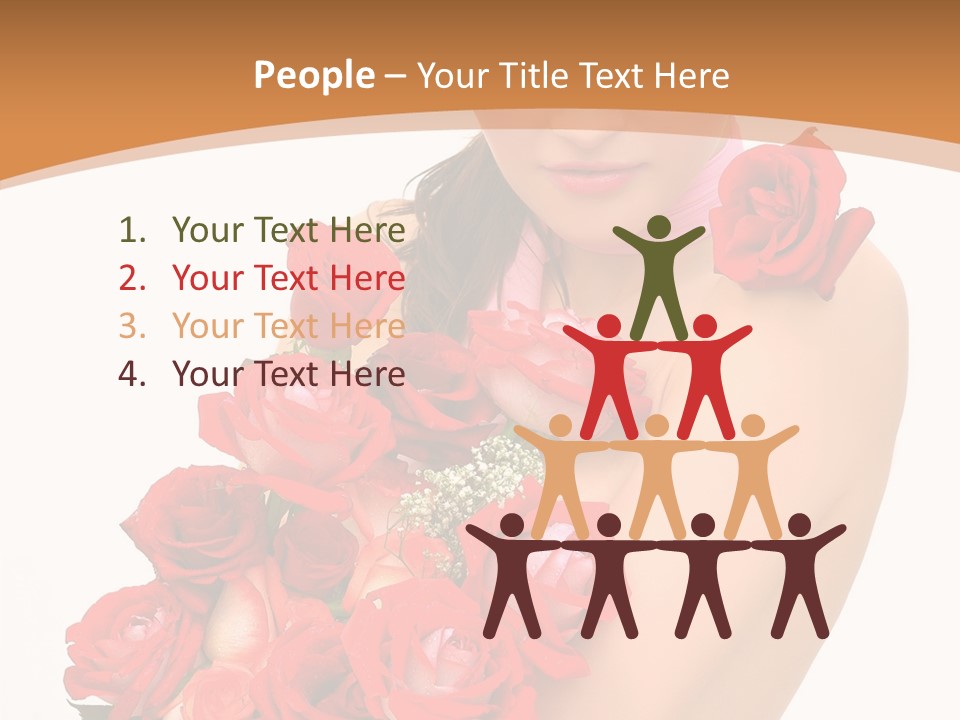 Person Smiling Pretty PowerPoint Template