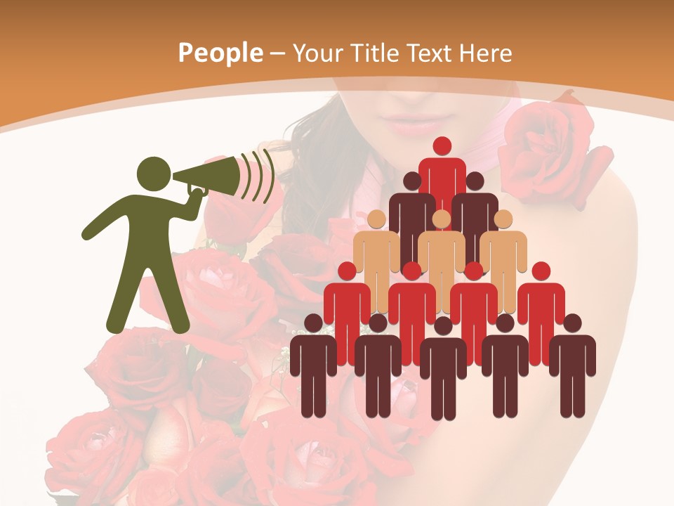 Person Smiling Pretty PowerPoint Template