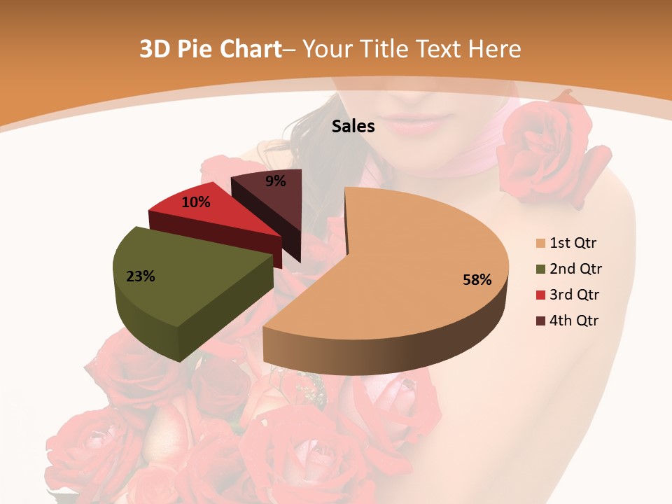 Person Smiling Pretty PowerPoint Template
