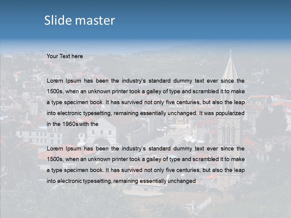 Architecture Aerial Tree PowerPoint Template
