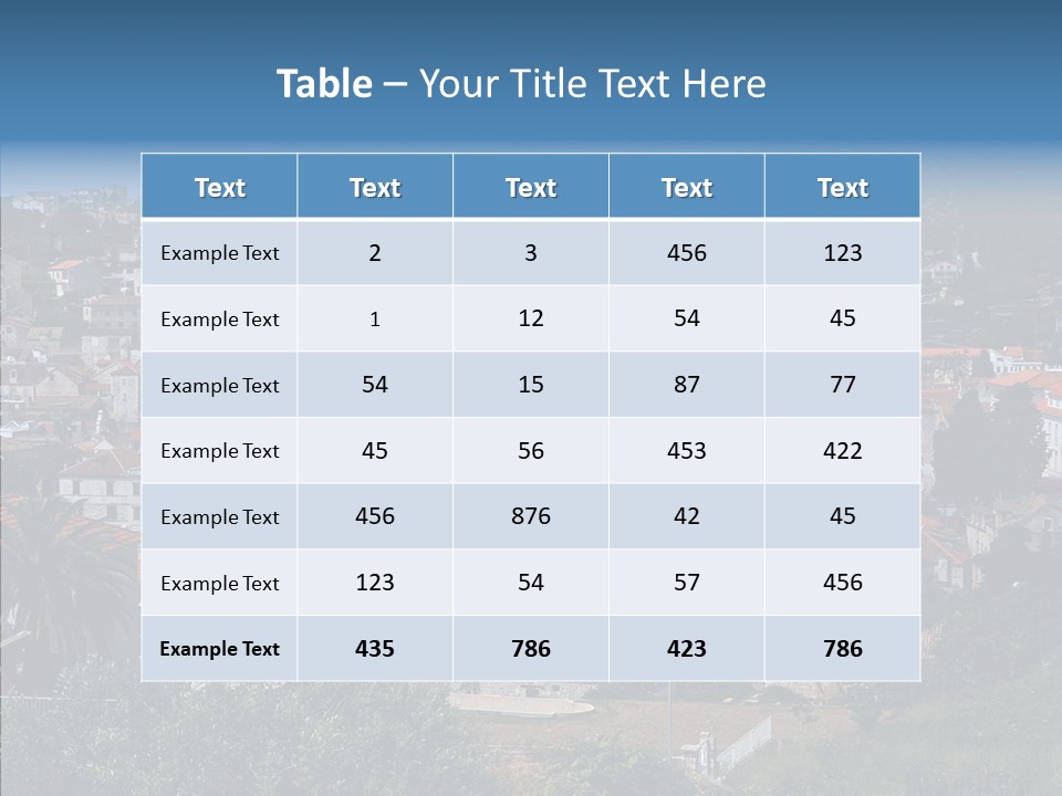 Architecture Aerial Tree PowerPoint Template