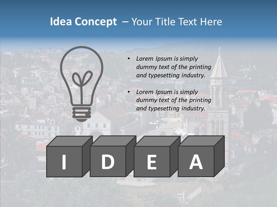 Architecture Aerial Tree PowerPoint Template
