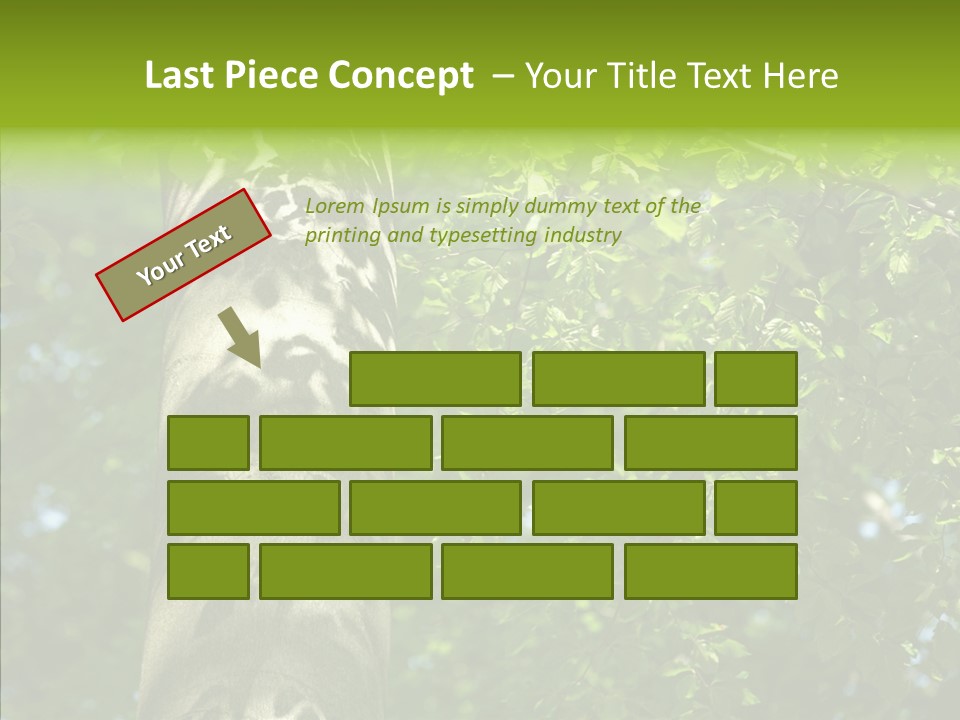 Branch Pattern Landscape PowerPoint Template
