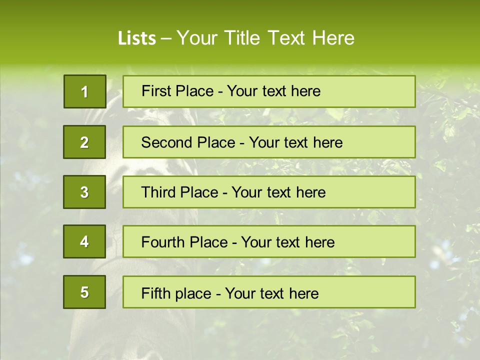 Branch Pattern Landscape PowerPoint Template