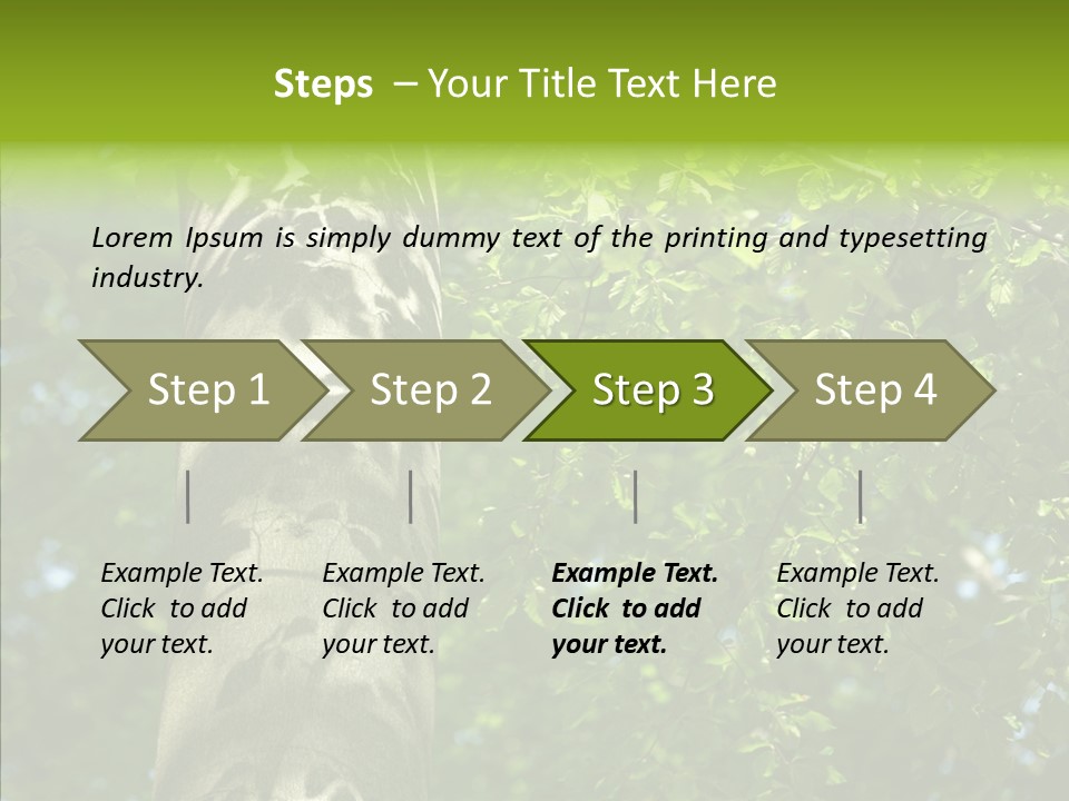 Branch Pattern Landscape PowerPoint Template