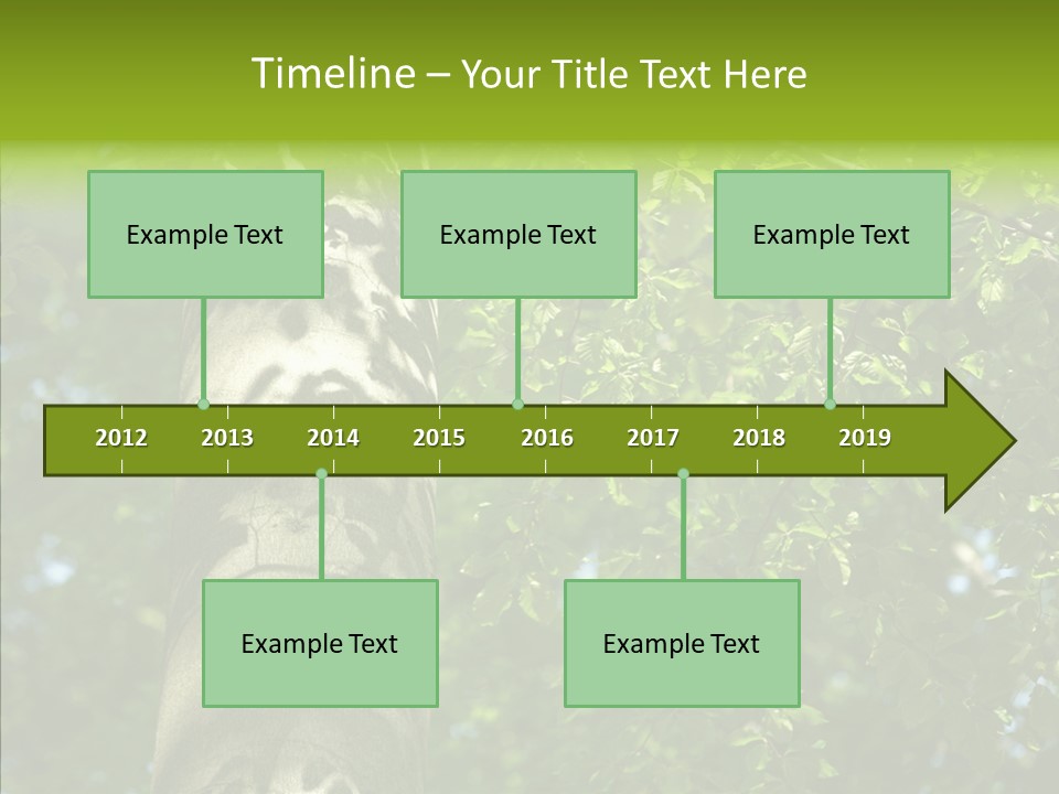 Branch Pattern Landscape PowerPoint Template