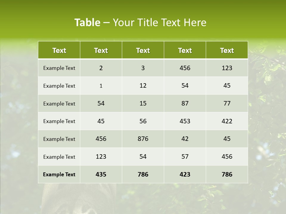 Branch Pattern Landscape PowerPoint Template