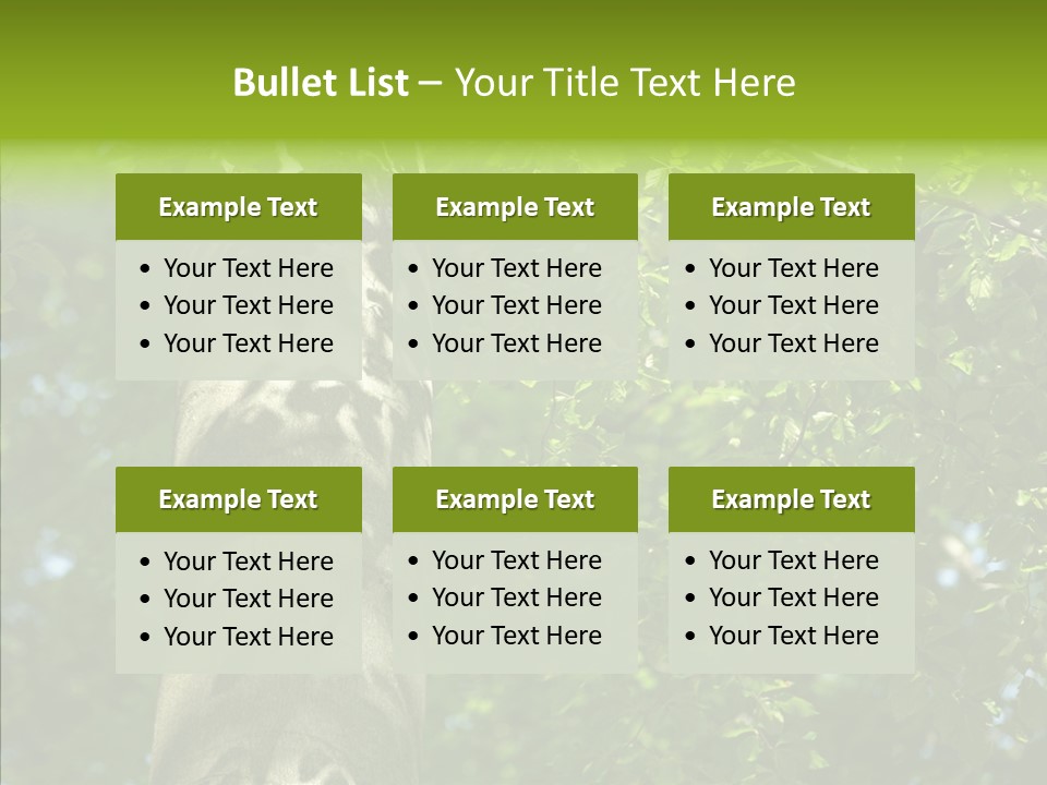 Branch Pattern Landscape PowerPoint Template