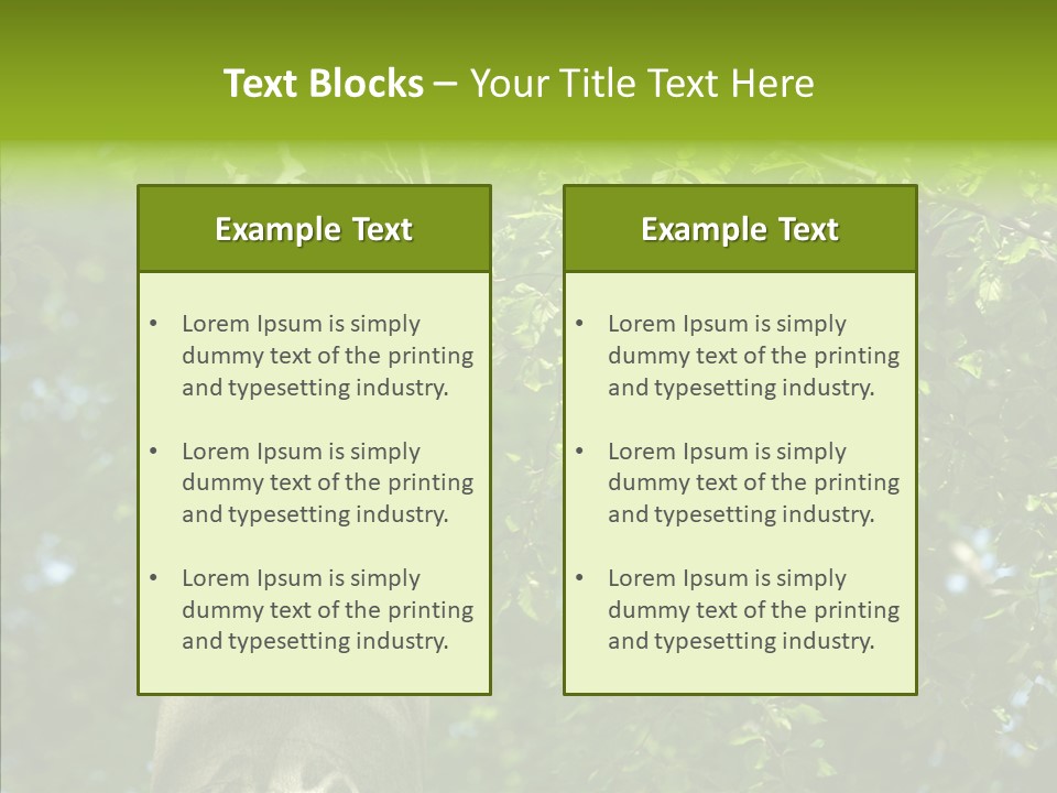 Branch Pattern Landscape PowerPoint Template