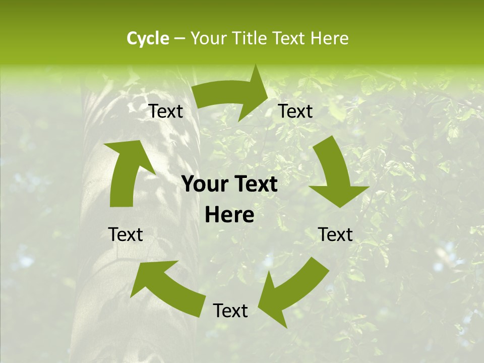 Branch Pattern Landscape PowerPoint Template