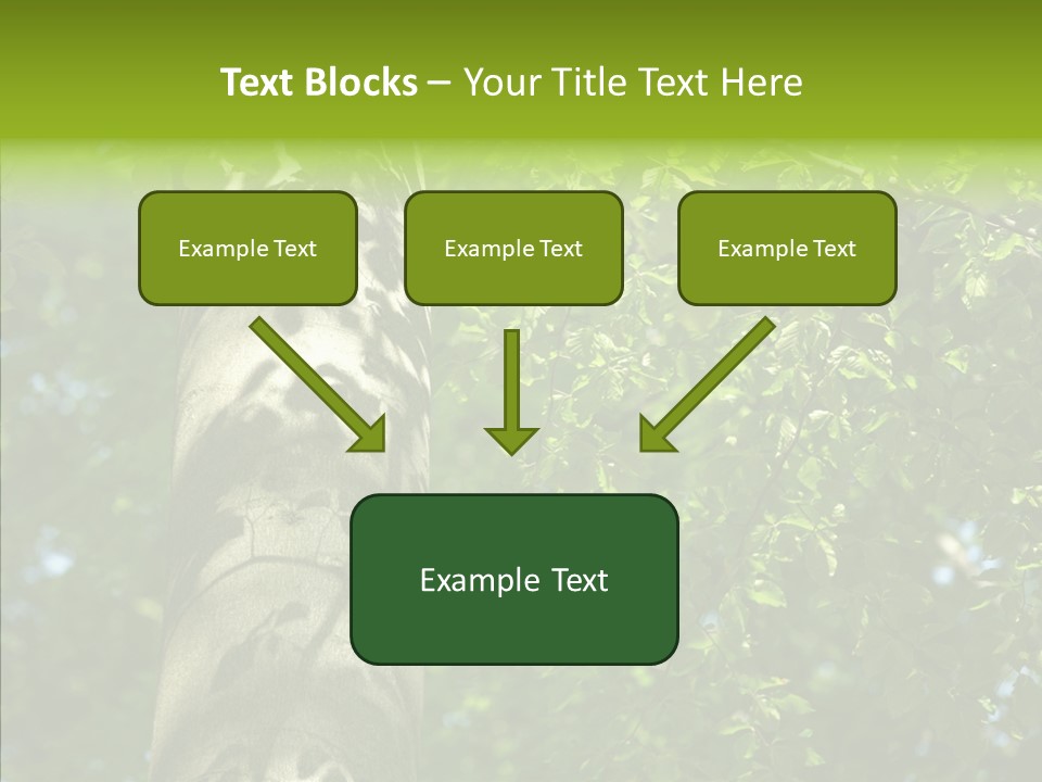 Branch Pattern Landscape PowerPoint Template