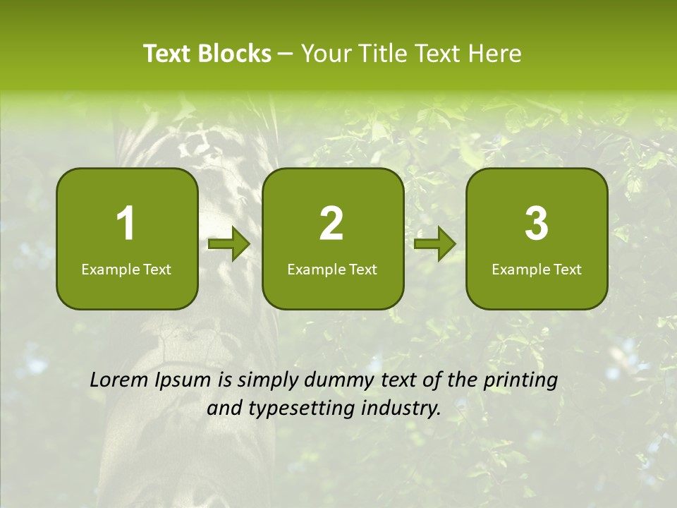 Branch Pattern Landscape PowerPoint Template