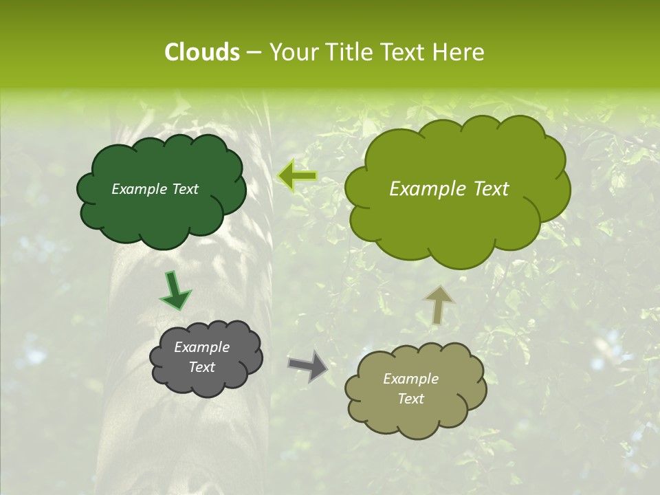 Branch Pattern Landscape PowerPoint Template