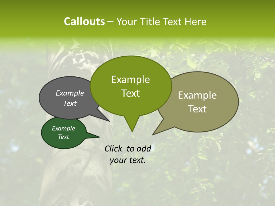 Branch Pattern Landscape PowerPoint Template