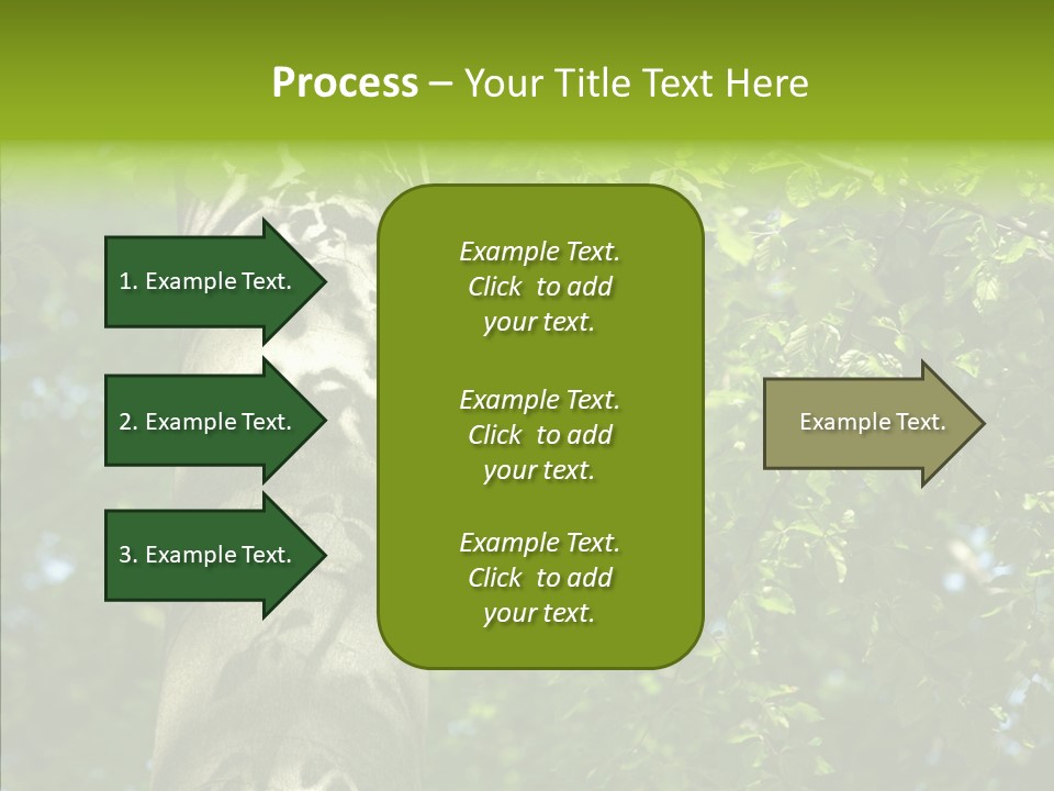 Branch Pattern Landscape PowerPoint Template