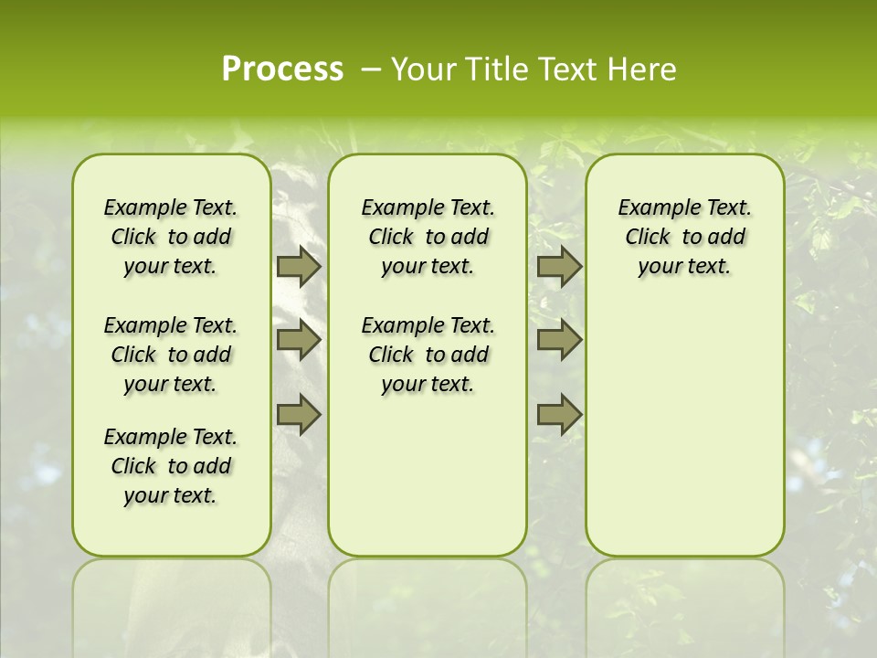 Branch Pattern Landscape PowerPoint Template