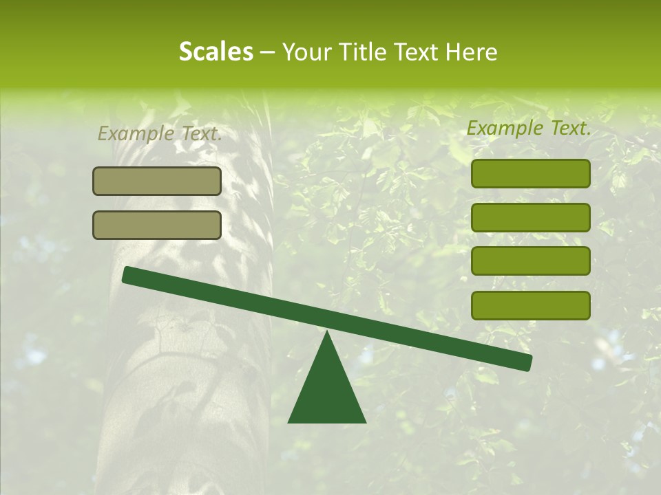 Branch Pattern Landscape PowerPoint Template