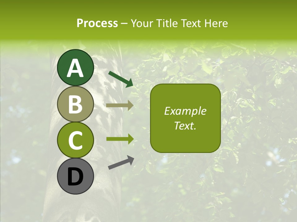 Branch Pattern Landscape PowerPoint Template