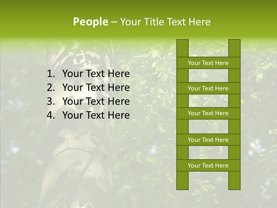 Branch Pattern Landscape PowerPoint Template