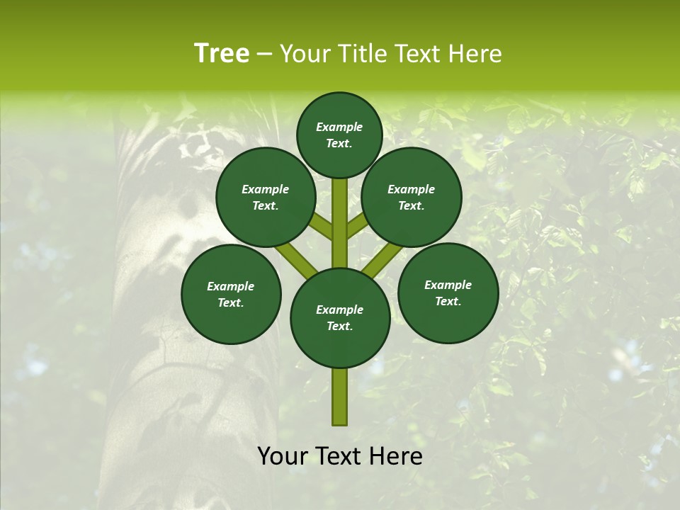 Branch Pattern Landscape PowerPoint Template