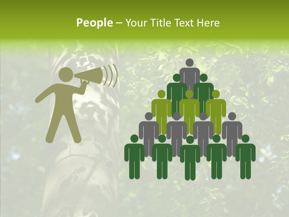 Branch Pattern Landscape PowerPoint Template