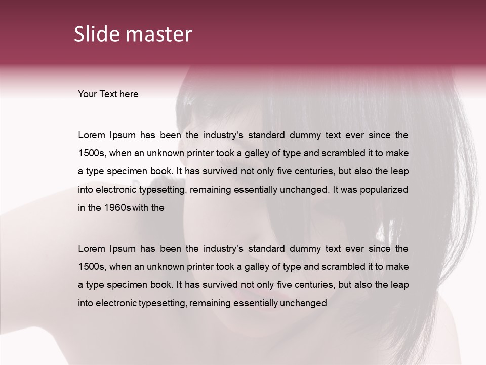 Female Teen Urban PowerPoint Template