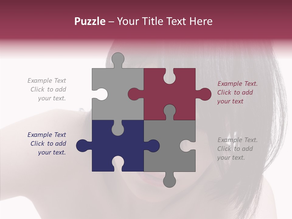 Female Teen Urban PowerPoint Template