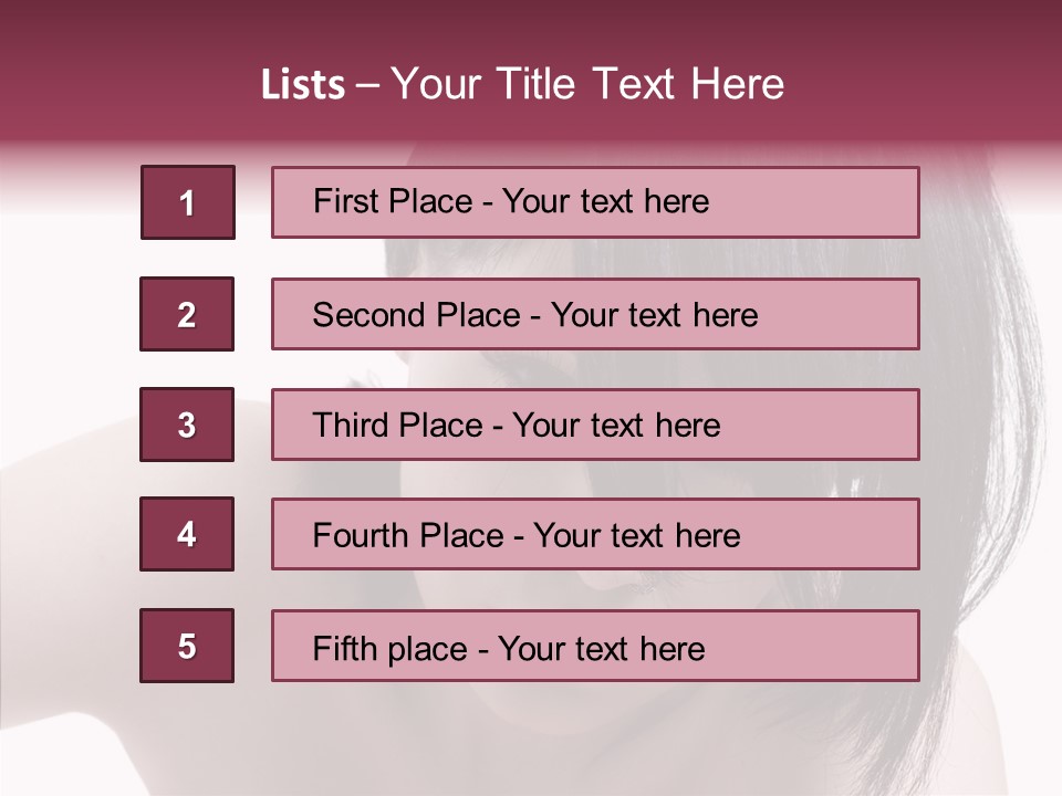 Female Teen Urban PowerPoint Template