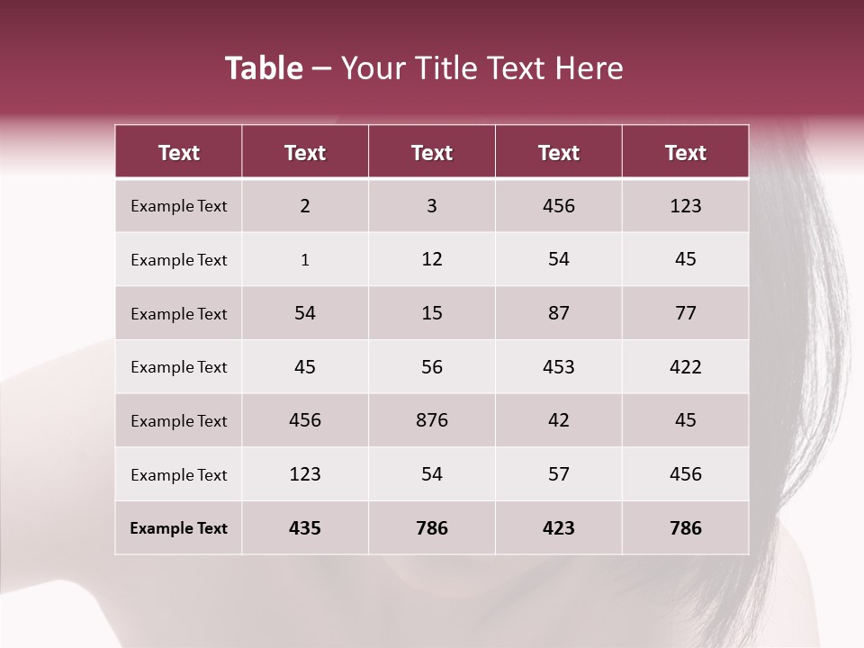 Female Teen Urban PowerPoint Template