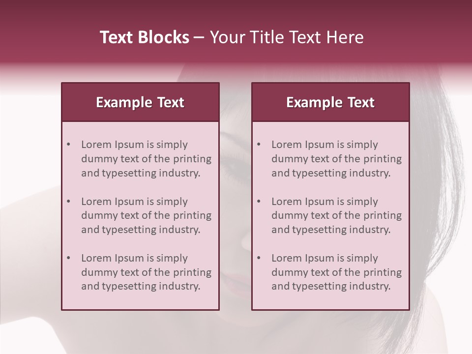 Female Teen Urban PowerPoint Template