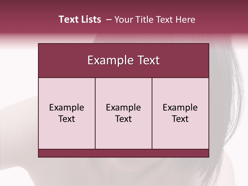 Female Teen Urban PowerPoint Template