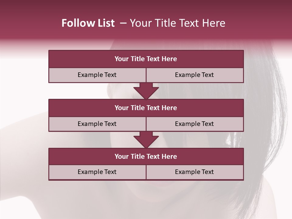 Female Teen Urban PowerPoint Template