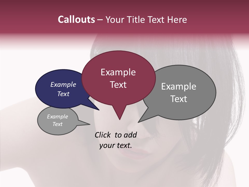 Female Teen Urban PowerPoint Template