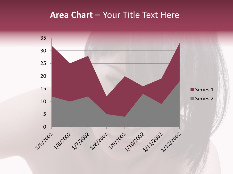 Female Teen Urban PowerPoint Template