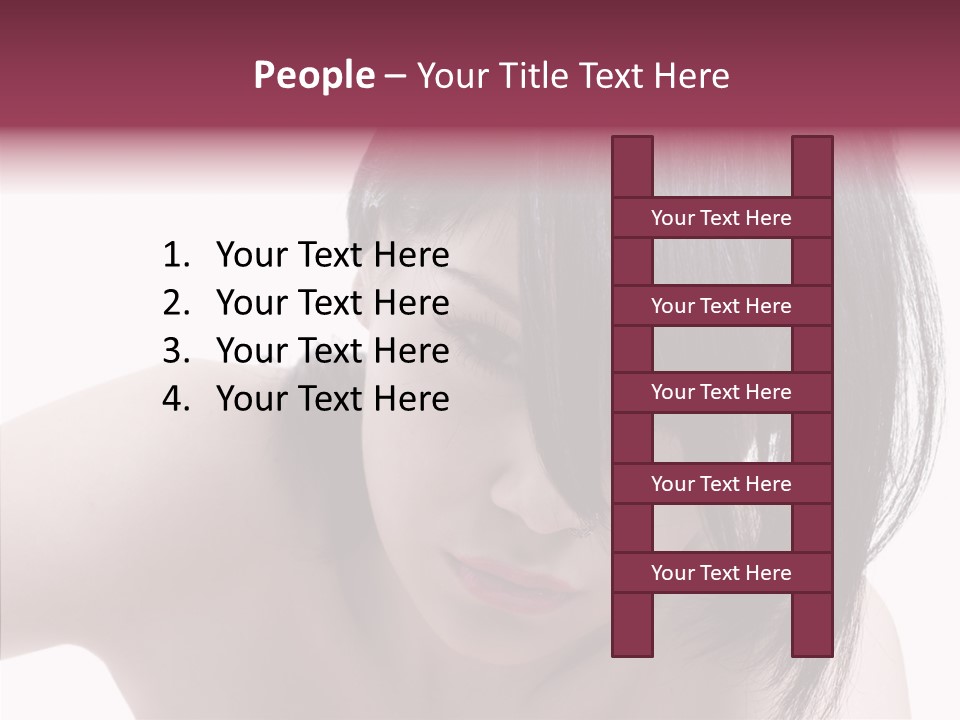Female Teen Urban PowerPoint Template