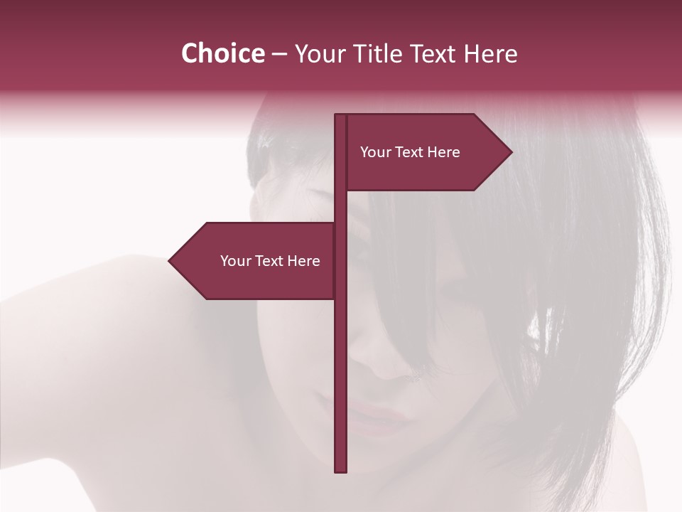 Female Teen Urban PowerPoint Template