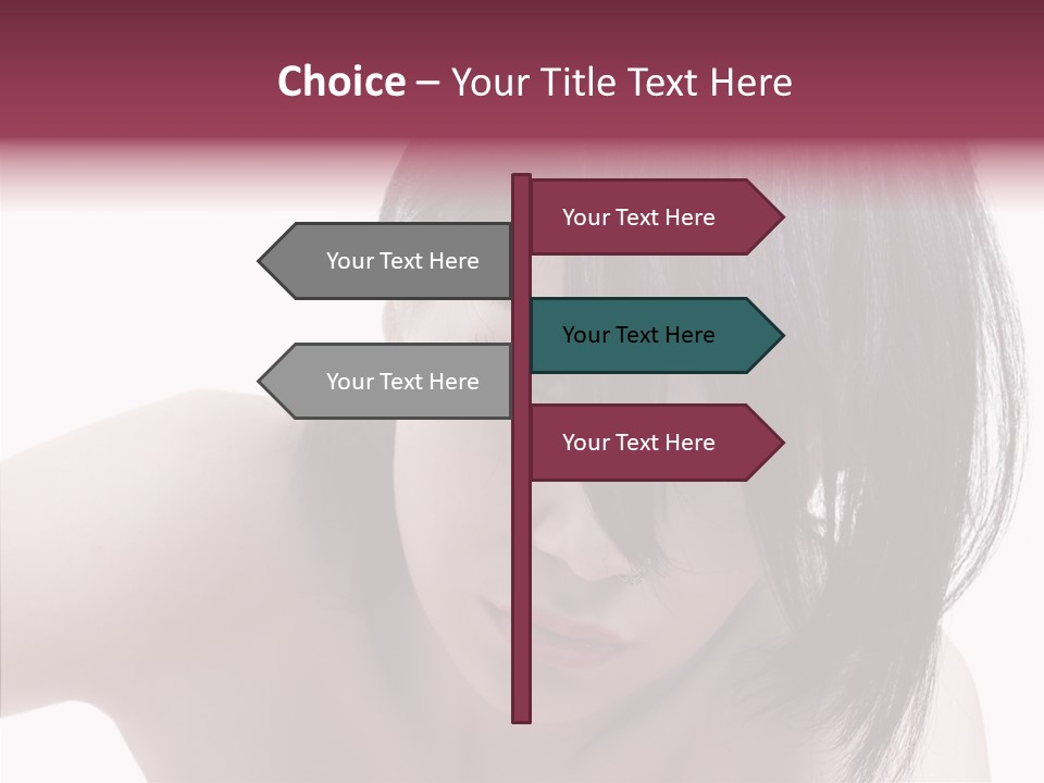 Female Teen Urban PowerPoint Template