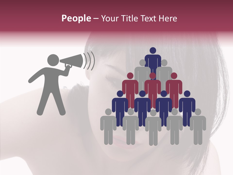 Female Teen Urban PowerPoint Template