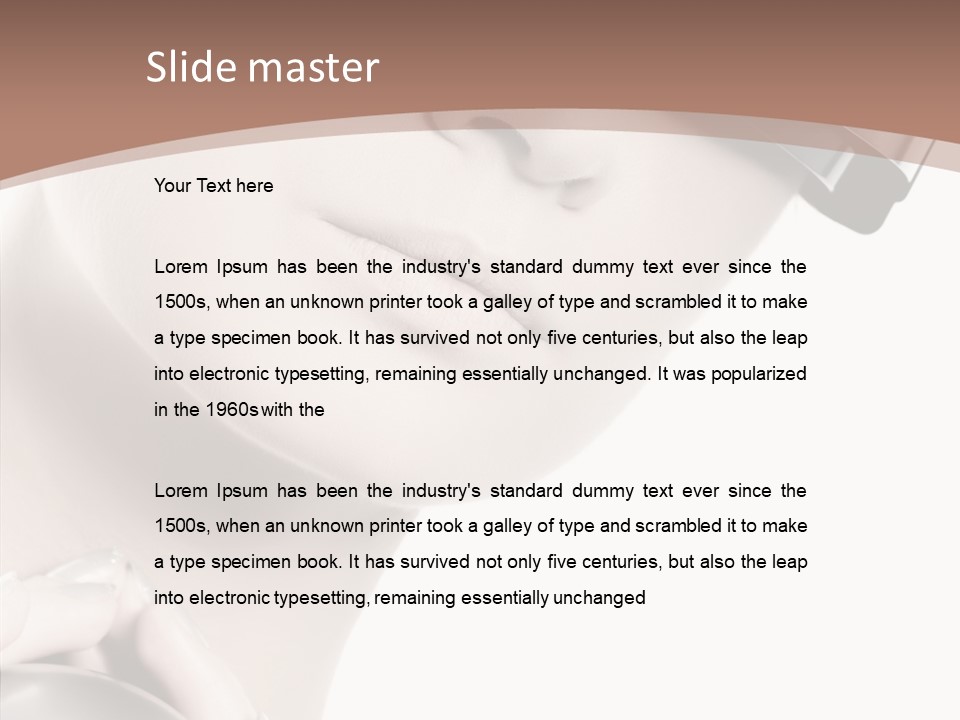 Close Up Holding High PowerPoint Template