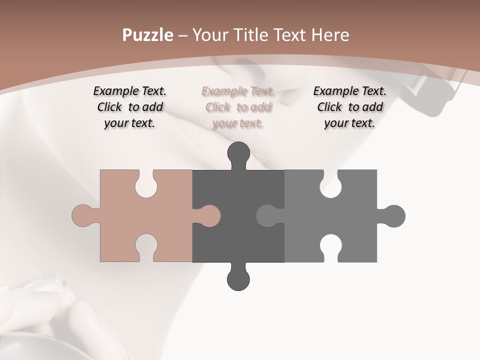 Close Up Holding High PowerPoint Template