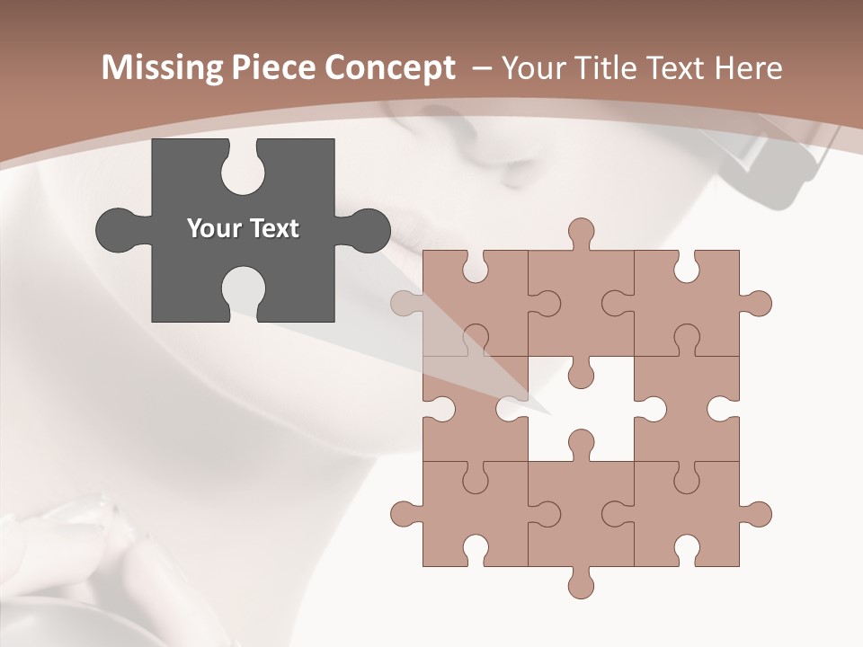 Close Up Holding High PowerPoint Template