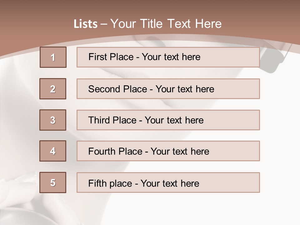 Close Up Holding High PowerPoint Template